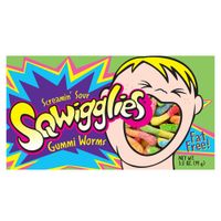 Sqwigglies - Screamin' Sour Gummi Worms - 12 stuks