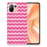 Xiaomi Mi 11 Lite | 11 Lite 5G NE TPU bumper Waves Pink - thumbnail