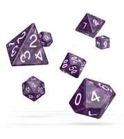 Oakie Doakie Dice RPG Set Marble - Purple (7) - thumbnail