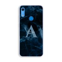 Midnight Marble: Huawei Y6s Transparant Hoesje