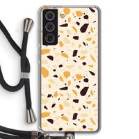 Terrazzo N°13: Samsung Galaxy S21 FE Transparant Hoesje met koord