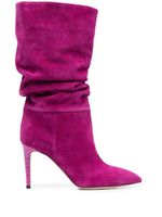 Paris Texas bottes Slouchy pointues en daim - Rose