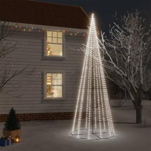 VidaXL Kegelkerstboom 732 LED&apos;s koudwit 160x500 cm