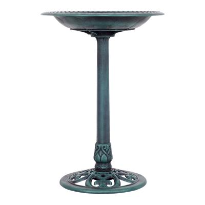 Voederhuisje voor Vogels Vrijstaand Vogelbad met Standaard Vogelvoerstation voor Balkon Achtertuin Tuin Patio 50 x 72 cm Groen