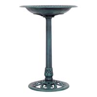 Voederhuisje voor Vogels Vrijstaand Vogelbad met Standaard Vogelvoerstation voor Balkon Achtertuin Tuin Patio 50 x 72 cm Groen