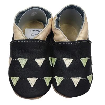 Hobea babyslofjes Girlanden schwarz-16-17