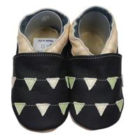 Hobea babyslofjes Girlanden schwarz-16-17