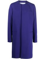 Off-White manteau boutonné à patch logo - Violet