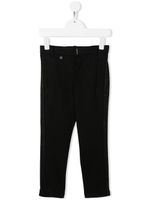 Givenchy Kids pantalon droit à bande logo - Noir - thumbnail