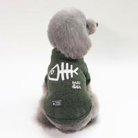 Herfst winter huisdier kleren huisdier vest Fishbone hoodie voor puppy hond maat: XXL (groen)