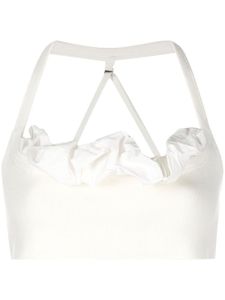 Jacquemus brassière Le Bandeau Frivolli - Blanc