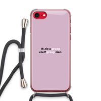 uzelf graag zien: iPhone SE 2020 Transparant Hoesje met koord
