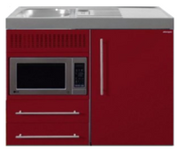 MPM 100 Bordeauxrood met koelkast en magnetron RAI-9513 - thumbnail