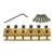 Graph Tech String Saver PG-8000-FG Brushed Steel Vintage Gold brugzadels voor ST- en TE-stijl gitaar (set van 6)