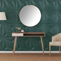 VidaXL 12 st wandpanelen ster 3 m² 50x50 cm xps groen