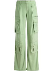 alice + olivia pantalon cargo Joette à taille basse - Vert