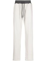 Kiton pantalon à ceinture contrastante - Gris Kiton pantalon à ceinture contrastante - Gris
