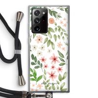 Botanical sweet flower heaven: Samsung Galaxy Note 20 Ultra / Note 20 Ultra 5G Transparant Hoesje met koord