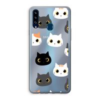 Katten: Samsung Galaxy A20s Transparant Hoesje