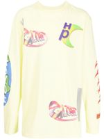 Heron Preston t-shirt à imprimé Global - Jaune