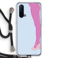 Pink panty: OnePlus Nord CE 5G Transparant Hoesje met koord