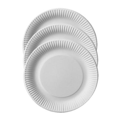 Bordjes - 150x - D23 cm - karton - wegwerpbordjes - feestbordjes composteerbaar