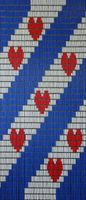 Sunarts kant en klaar vliegengordijn 90 x 210 Friese vlag model 270