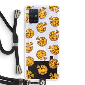 You Had Me At Pizza: Samsung Galaxy A71 Transparant Hoesje met koord