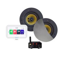Aquasound N-Joy Connect n-joy connect badkamerradio - controller (ipx7) - wand lader - zumba speakerset bluetooth - wifi-audio versterker / 70 watt / 230v/24v emn70-zc