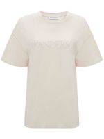 JW Anderson t-shirt en coton à logo brodé - Tons neutres