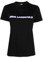 Karl Lagerfeld t-shirt Future à logo imprimé - Noir - thumbnail