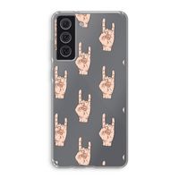 Rock: Samsung Galaxy S21 FE Transparant Hoesje