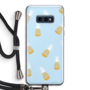 Ananasjes: Samsung Galaxy S10e Transparant Hoesje met koord