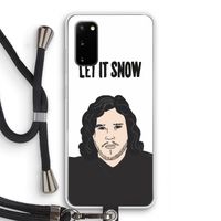 Let It Snow: Samsung Galaxy S20 Transparant Hoesje met koord