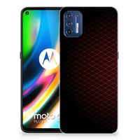 Motorola Moto G9 Plus TPU bumper Geruit Rood - thumbnail