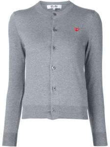 Comme Des Garçons Play cardigan boutonné à logo brodé - Gris