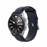 Classic leren bandje - Donkerblauw - Samsung Galaxy Watch 3 - 41mm - thumbnail