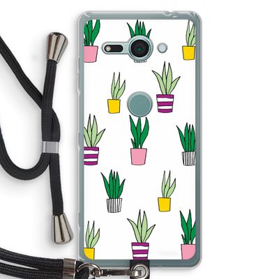 Sanseveria: Sony Xperia XZ2 Compact Transparant Hoesje met koord