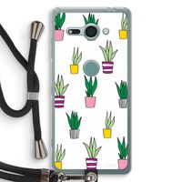 Sanseveria: Sony Xperia XZ2 Compact Transparant Hoesje met koord