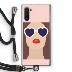 Red lips: Samsung Galaxy Note 10 Transparant Hoesje met koord