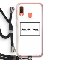 Ambitchious: Samsung Galaxy A20e Transparant Hoesje met koord