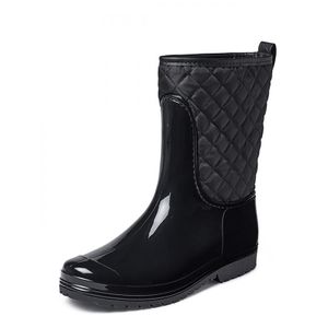 Gevavi Boots Joan Gevoerde PVC Dameslaars - Zwart