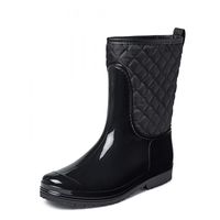 Gevavi Boots Joan Gevoerde PVC Dameslaars - Zwart - thumbnail
