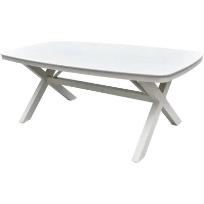 Tafel Davos Crema Deens ovaal 200x100cm
