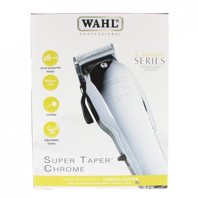 Wahl Corded Tondeuse Super Taper Chroom Ref.WA8463-316H 1St | Voor Mannen Wahl Corded Tondeuse Super Taper Chroom Ref.WA8463-316H 1St | Voor Mannen