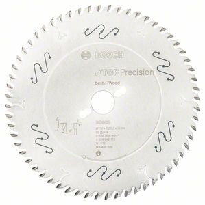 Bosch Accessoires Cirkelzaagblad Top Precision Best for Wood 250 x 30 x 3,2 mm, 60 1st - 2608642112