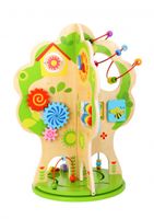 Tooky Toy activiteitenboom 40 x 40 x 50 cm hout naturel/groen - thumbnail