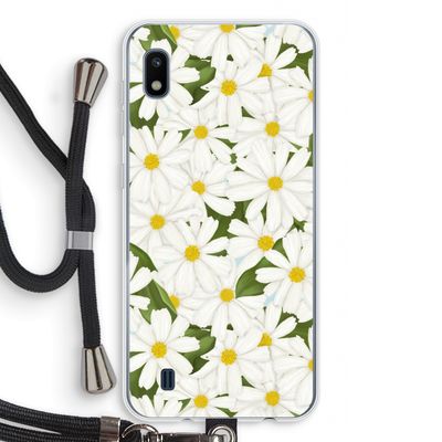 Summer Daisies: Samsung Galaxy A10 Transparant Hoesje met koord