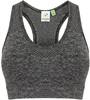 Tombo TL696 Ladies´ Seamless Crop Top - Dark Grey Marl - XS