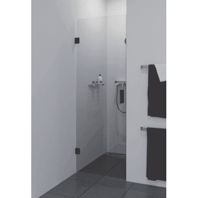 Douchedeur SaniClear Modern | 90x200 cm | Helder glas | Mat zwart beslag